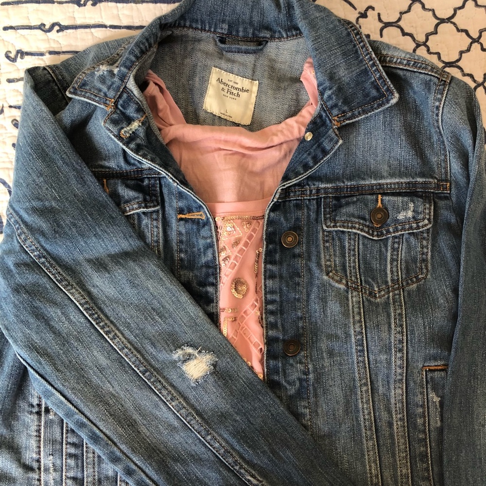 Denim jean jacket. Abercrombie